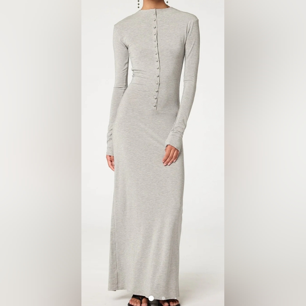 The Line By K Leticia Gray Maxi Dress NWOT